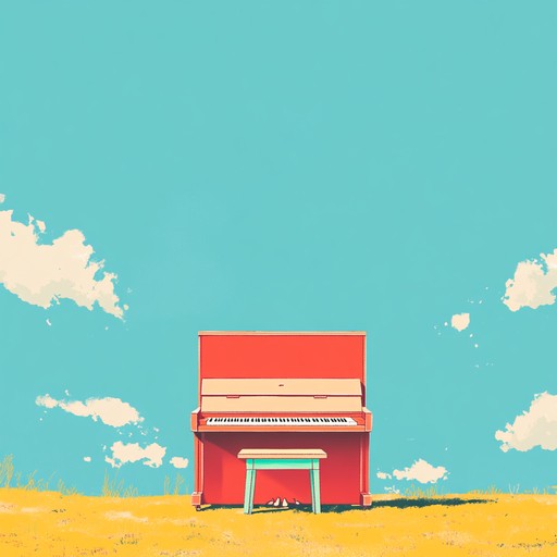 An instrumental track combining toy piano sounds with electronic elements, creating a cheerful and uplifting melody that inspires hope.