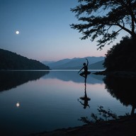 calm dance under stargazing skies