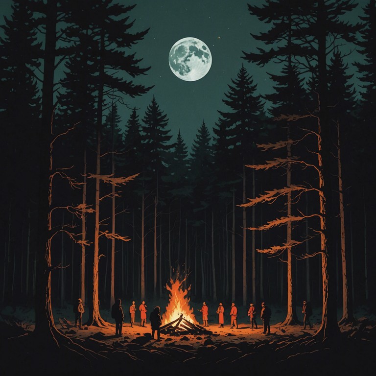 This track features a powerful combination of ancient rhythms and modern soundscapes, incorporating deep, primal drum patterns to create an atmosphere of mystery and tribal energy. The layers of percussion seamlessly integrate with synthetic bass, bringing to life the ancient fires and nocturnal dances of distant tribal cultures under a starlit sky.