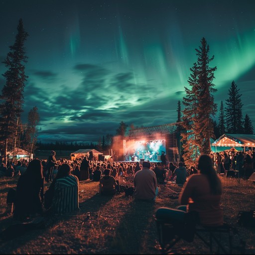 A high energy instrumental composition that mirrors the lively spirit of finnish summer festivals with infectious rhythm and danceable beats, transporting listeners to a joyous midnight summer party under the northern lights