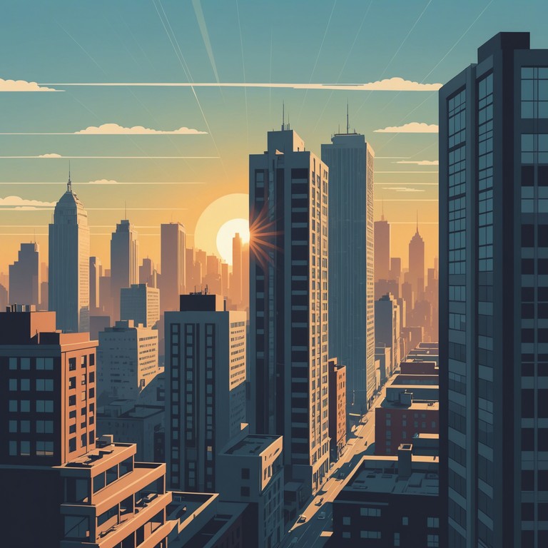 Imagine a brisk, sunny morning in a bustling city, where the light bounces off towering skyscrapers. This track encapsulates that sparkling, new day feeling, using sprightly notes that mimic the playful dance of sunlight through glass. Perfect for feeling refreshed and ready to seize the day.