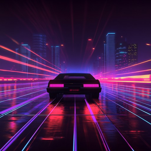 Dive into a thrilling nighttime chase through a neon soaked city, with powerful synth melodies and driving electronic rhythms echoing the excitement of 80s action scenes.