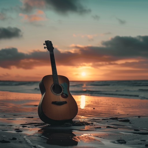 A serene, guitar led ballad that invites listeners into a reflective state, perfect for moments of introspection and solitary thought. The gentle strumming and melodic lines paint a picture of a sunset, leading to a calm and contemplative atmosphere.