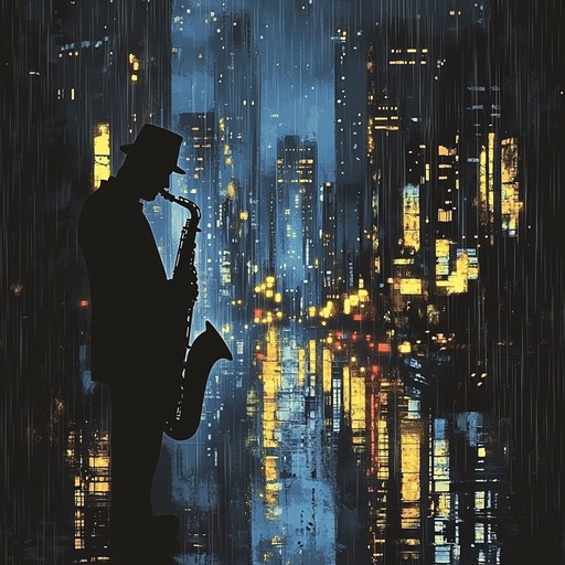 A deep and atmospheric track combines dark house beats with brooding jazz elements, featuring extended saxophone riffs, and a subtle undercurrent of tension woven through the bass lines and rhythmic structures. Perfect for late night urban scenes with a touch of noir.