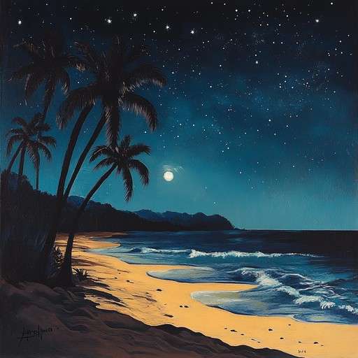 Experience a captivating instrumental calypso piece that melds traditional caribbean rhythms with mystical melodies. This enchanting track transports listeners to a moonlit beach where the waves whisper secrets and the night air is filled with magic.