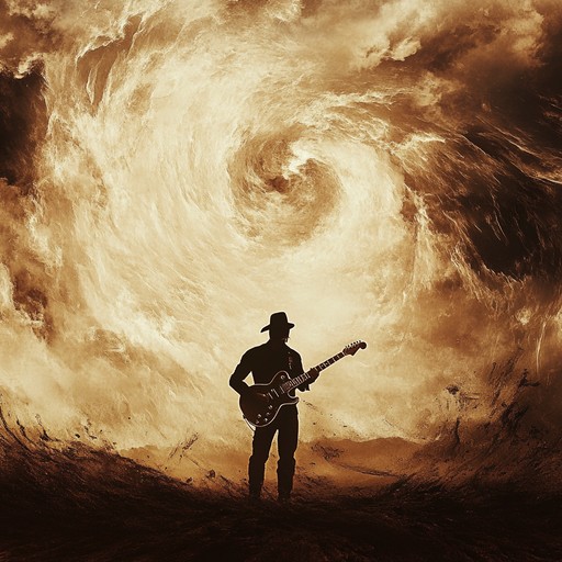 This composition combines the raw power of electric guitar with the chaotic force of a desert storm, creating a soundscape that feels both wild and intricately crafted. It's a musical journey through nature's untamed beauty and its imposing challenges