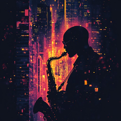 An instrumental track that fuses jazz improvisation with upbeat house beats, led by vibrant saxophone melodies capturing urban nightlife energy.