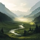 powerful orchestration depicts serene valleys