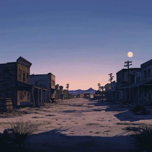 A haunting and evocative instrumental that delves into the ominous and desolate landscapes of the western frontier, painting a sonic picture of lonely deserts and the unseen dangers lurking within.