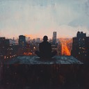 a gentle punk instrumental blending calm and rebellious tones