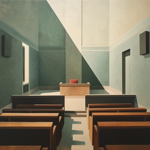 A somber and contemplative instrumental piece that captures the weight and responsibility of serving on a jury, with a slow buildup of tension and a sense of the gravity of the decision at hand. The melody is carried by a plaintive cello, accompanied by a subtle orchestral backdrop that adds to the mood of inner conflict and the search for truth and fairness.