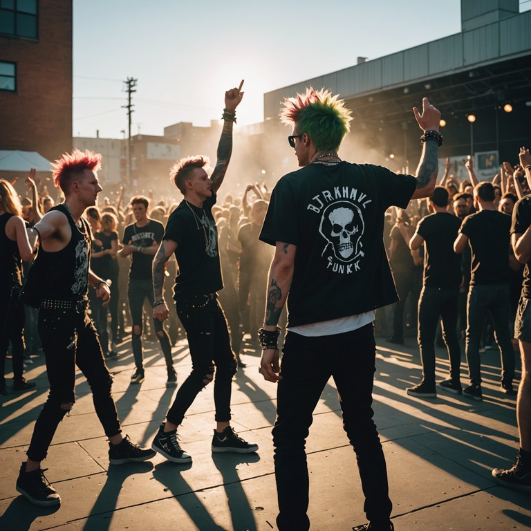 A hardcore punk track that combines the raw energy of punk guitar with a surprisingly cheerful melody, providing a perfect soundtrack to boost your spirit and energize your day. It's like a musical shot of espresso with a punk rock twist.