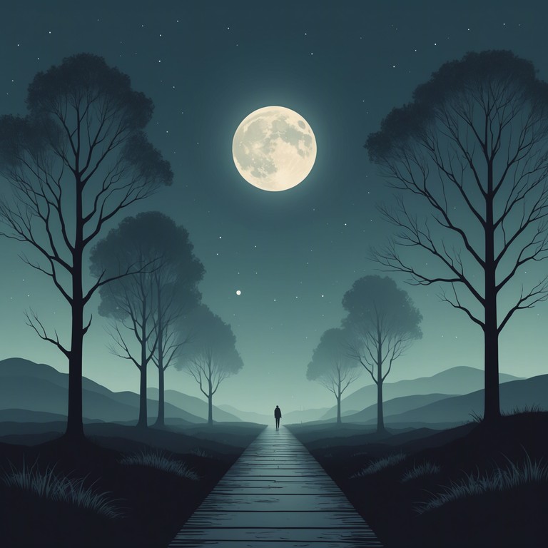An instrumental sound journey perfectly suited for late night introspection or tranquil solitude. The synthesizer's deep tones resonate with a reflective darkness, weaving through the quiet of the night to evoke a sense of peace amidst shadows.