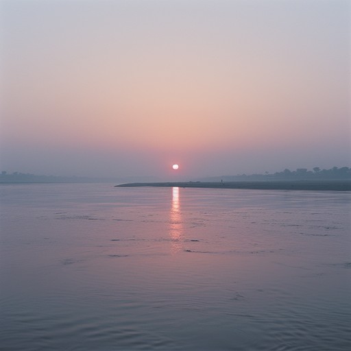 This piece features tender hindustani ragas played with intricate beauty, using gentle rhythms and fluid melodic lines to evoke the serene transition from night to day. The music captures the delicate balance of tranquility and anticipation experienced in the early hours, creating an atmosphere of peaceful reflection.