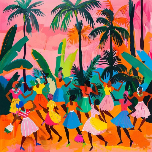 This spirited afrobeat track features vibrant tropical rhythms driven by pulsating percussion. It embodies the joyful and ecstatic atmosphere of sunlit celebrations, ideal for invigorating dance sessions.