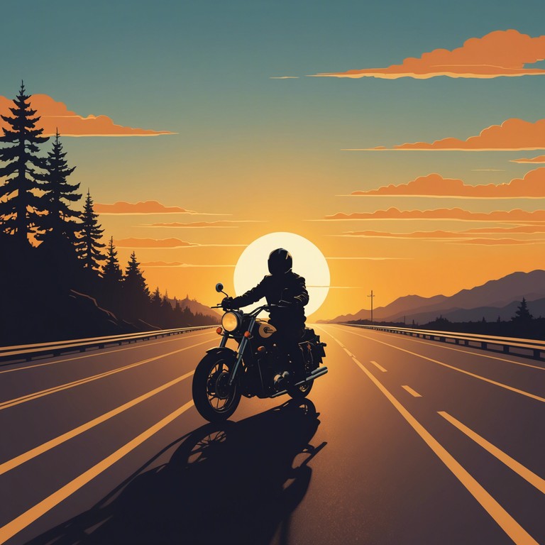 This track captures the essence of a boundless open road experience, inspired by the untamed beauty of american landscapes. Its vibrant guitar riffs and rhythmic pulses echo the spirit of adventure associated with cross country road trips and the pursuit of freedom.