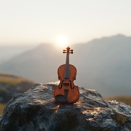 An uplifting morning symphony, dawn's gentle embrace features softly played violin that progresses into a vibrant crescendo, mirroring the natural awakening of the world at dawn. The music captures the essence of hope and renewal each morning brings, making it a perfect meditation or background music to start the day.