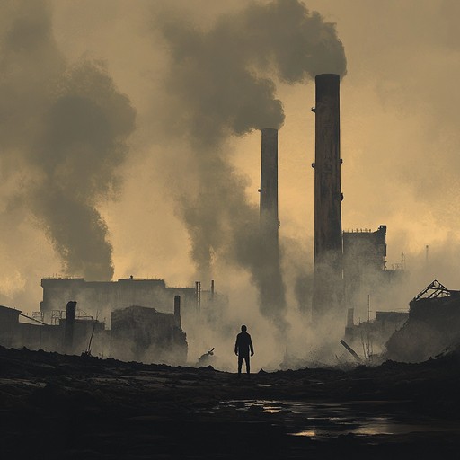 An instrumental track merging the harshness of industrial sounds with introspective melodies, capturing the essence of reflection amidst urban decay.