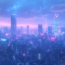 an ambient, dreamy synth voyage across neon lit cityscapes