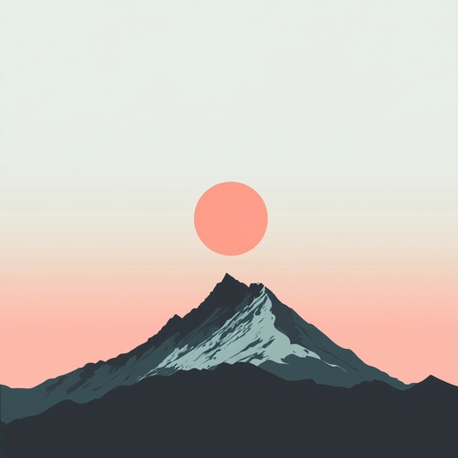 An instrumental piece painting a serene sunset scene, using lush synth textures and gentle rhythms to evoke deep nostalgia and tranquility