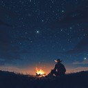 guitar melodies evoking solitude under starry skies