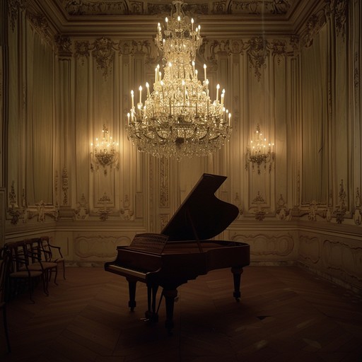This track uses intricate harpsichord patterns to weave a hypnotic spell, blending traditional baroque solemnity with subtly shifting, mesmerizing rhythms. The composition mimics the ornate, flowing patterns of venetian lace, invoking a surreal dance through time. The track carefully constructs an environment of deep contemplation and arcane elegance.