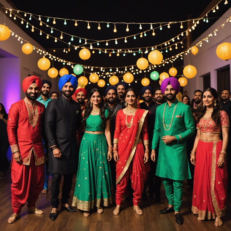 Mixing heavy traditional punjabi dhol beats with contemporary electronic music elements, this track is designed to get listeners dancing and feeling the festivity of a vibrant punjabi night.