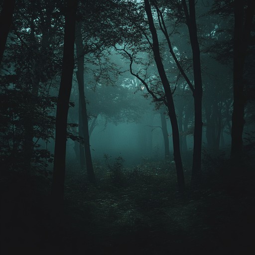 A haunting melody carried by a whispering, sinister violin evokes the chilling atmosphere of a dark forest. The song builds tension with dissonant harmonies and unsettling rhythms, drawing listeners into a shadowy realm. Echoes of distant footsteps and unsettling whispers add depth, creating an environment where every rustle of leaves or snap of a twig could be something lurking just beyond sight.