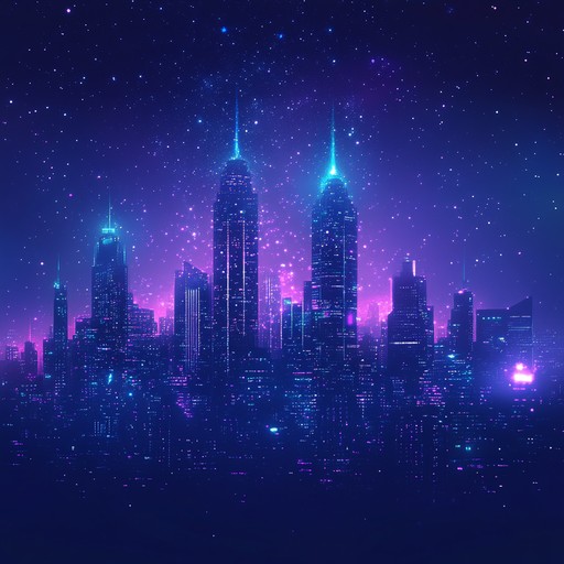 This piece evokes a feeling of glamorous nightlife under a starlit sky using lush synths, shimmering guitar riffs, and danceable rhythms. It captures the essence of '70s glam rock with a modern twist, making it perfect for vibrant urban scenes and night adventures.