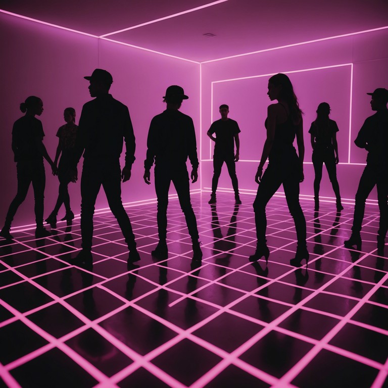 This song combines thumping basslines with shimmering synth cascades to craft an energetic, dancefloor ready track that isn't afraid to explore the darker, more vibrant edges of dancepop. The energy is palpable, drawing dancers into a world where neon lights and shadowy figures coalesce into one rhythmic, pulsating experience.