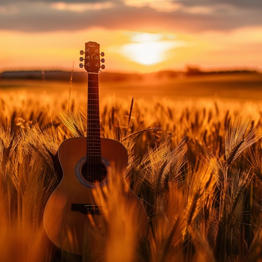 This composition captures the essence of a deep, nostalgic journey through the heartlands, where the strumming of an acoustic guitar intertwices with the tranquil imagery of rustic landscapes. Reminiscent of a gentler time, the music evokes feelings of longing and reminiscence, ideal for reflective moments.