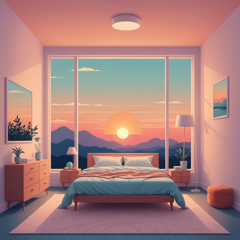 This track embodies the soothing ambiance of a tranquil summer evening, using minimalist melodies and soft synth layers to evoke a feeling of relaxation and gentle introspection.