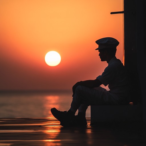 This introspective composition underscores the serene experiences of sailors aboard a russian ship. The acoustic guitar offers a poignant narrative, with gentle strumming that mirrors the vast, undulating sea. This piece combines elements of russian folk music with contemporary acoustic styling, creating a soothing backdrop for contemplation of maritime traditions.