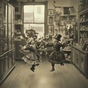 whimsical instrumental depicting clockwork dolls dancing with dramatic flair