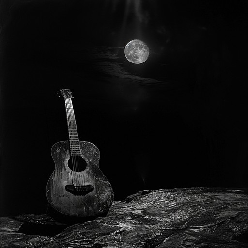 A deeply intimate blues rock track featuring a solitary electric guitar weaving through tender, introspective melodies. The track evokes a sense of soul searching and emotional depth, perfect for quiet, reflective moments under the moonlight.