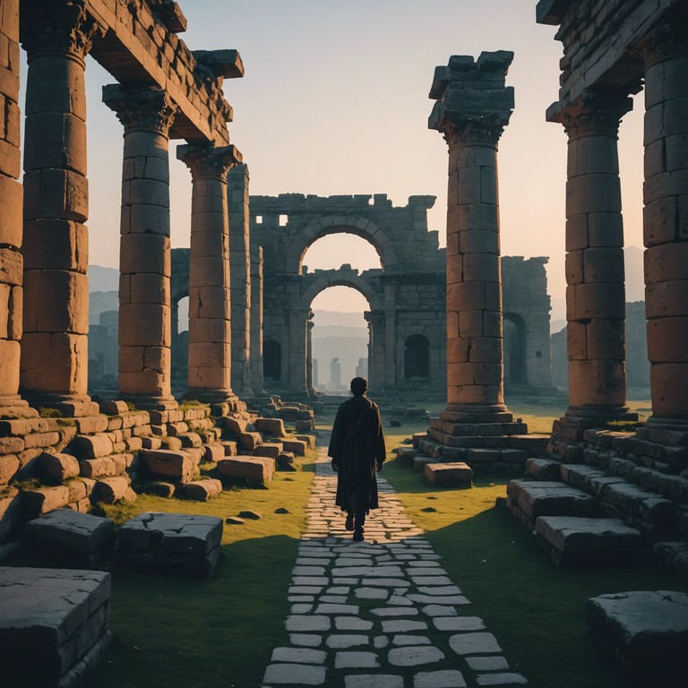 This piece captures the essence of a mystical journey across ancient landscapes, blending ethereal sounds with traditional melodies to evoke a sense of timeless wonder. The music will utilize a hang drum to accentuate the hypnotic and spiritual quality of the track, creating an auditory portal to a world of ancient mysteries and serene tranquillity.