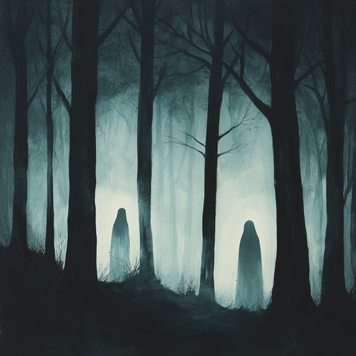 A traditional song inspired by ghostly folklore, eerie whispers in a haunted village, and chilling ambient sounds that evoke a sense of timeless dread.