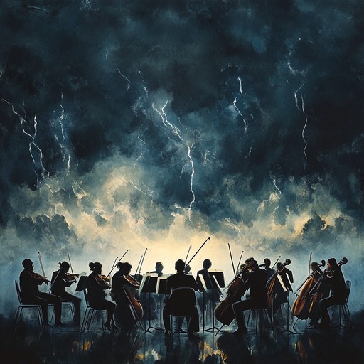 A powerful orchestral piece that captures the essence of a raging storm. The strings and brass sections battle in a dramatic display of nature's raw power, with each crescendo matching the intensity of thunder and lightning. An auditory tempest that leaves no listener unaffected.