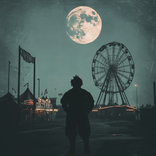 A chilling soundscape immersing listeners in the ghostly ambiance of an abandoned carnival, filled with haunting melodies and spectral sounds that evoke dread and nostalgia.