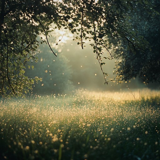 A beautifully arranged piece with gentle strings, soft woodwinds, and calming piano, evoking the serene experience of dawn breaking over a peaceful natural landscape. The music flows gracefully, capturing the essence of nature's tranquility.