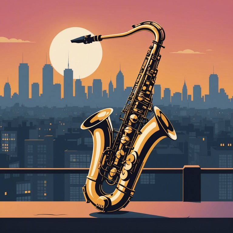 Imagine a track where the gentle vibe of a slowly brightening dawn meets the tailored beats of jack swing. A melodic saxophone leads the rhythm, setting a contemplative pace that reflects the peace and complexity of sunrise in a bustling metropolis.