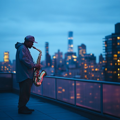 Picture a nighttime groove, where urban beats blend seamlessly with the sultry embrace of the saxophone. This track crafts a sensual and intimate atmosphere, perfect for a sophisticated evening. The fusion of hip hop and smooth jazz elevates the listener to a world of ceaseless allure.