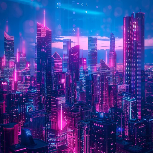 A soundscape where shimmering synths and rhythmic pulses merge, painting a hopeful vision of a neon drenched future city. The melody dances with optimism, as arpeggiated layers create an evolving texture that guides the listener through digital skylines and electric dreams.