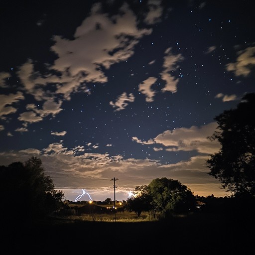 This composition creates a powerful auditory representation of a thunderstorm, focusing on the crescendo of thunder and the calming intervals that follow, using varied drum intensities to dramatize the storm’s lifecycle.