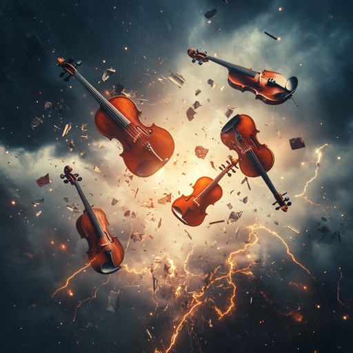 An explosive orchestral composition that captures the raw energy and turmoil of a world in upheaval. The piece weaves together frenetic strings, powerful brass, and unpredictable percussion to create an atmosphere of intense chaos and dramatic tension. Ideal for scenes depicting battles, disasters, or internal struggles, this track is a sonic embodiment of disorder and conflict.