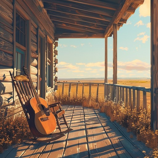 A heartfelt instrumental with acoustic guitar and harmonica, breathing life into the serene, romantic essence of evening hues painting the prairie landscape. The melody flows gently, capturing the simplicity and profound beauty of love under a fading sun.