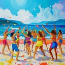 bright, energetic beats for a lively summer k pop track