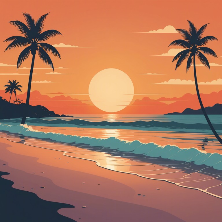 Imagine a soothing calypso tune setting the stage for a sunset on a serene beach, where the rhythm gently blends with the sound of ocean waves. The song features an easy going beat and smooth melodic arcs that invite relaxation and calm.