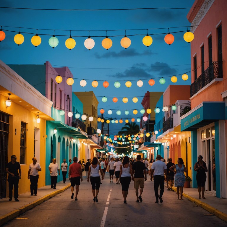 Set in the rhythmic heart of miami's vibrant little havana, this track merges the distress of modern anxieties with the traditional beats of latin music, creating an uneasy yet danceable melody. The soundscape is dominated by the sharp, sorrowful pull of a solo violin, played in a brisk, agitated manner, conveying a sense of urgency and inner turmoil against a backdrop of festive street life.