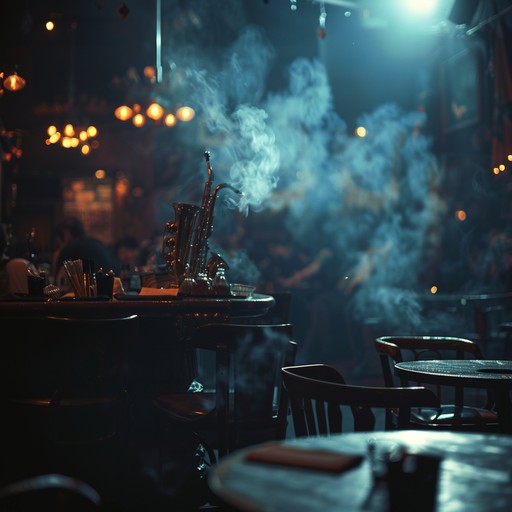 A moody, atmospheric torch lounge piece featuring deep, smoky tones and haunting undertones. Slow burning melodies intertwine with a somber, lush atmosphere, ideal for late night introspection in a dimly lit bar. Ambient textures and distant echoes create a captivating yet eerie soundscape.